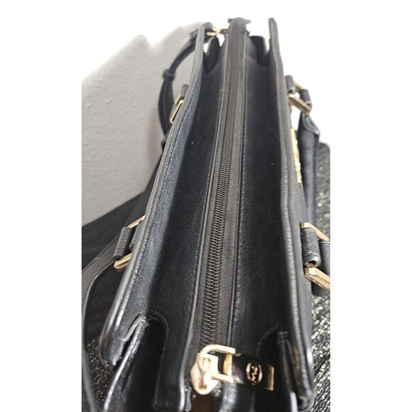 Black Handbag Woman MoMa, Zipper And Strips Bag - Picture 8 of 11